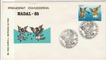 Andorra 1985 Nadal 85 Instrumental Angels Slogan Cancels FDC Stamps Cover  23842