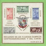 Panama 1938 Central American and Caribbean Olympic Games M/S MNH