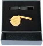Personalised Engraved Stainless Steel Gold Whistle - Free Delivery
