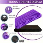 Gel seat cushion double thick breathable, Pain relief, Home office car Chair use