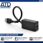 USB To AUX 3.5mm Input Adapter Audio For Mercedes Audio20 Comand MBUX NTG5.0 5.1