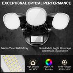 LED Security Lights With Motion Sensor 3CCT Twin/Triple Spot Outdoor Flood Light