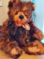 Charlie Bears Brown & Beige Plush Teddy Bear with Bow & Bell Nik Nak