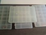4x Large Bobbin/Thread Boxes Cross Stitch Sewing Embroidery