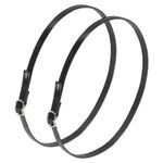 1 Pair Replacement Ankle Straps for Heels Shoes Band, Suede Black