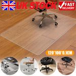 120x100cm Office Chair Mat Floor Computer Desk Carpet PVC Plastic Clear Protecto