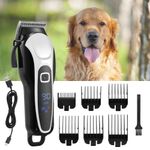 Pet Dog Grooming Clipper Cordless Electric Trimmer Thick Fur Shaver Kit Quiet