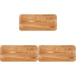 Wooden Serving Trays 3Pcs Coffee Vintage Style for Kitchen Living Room Decor