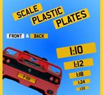 Number Plates for Scale Models - Plastic Front & Back Supplied Quality Custom