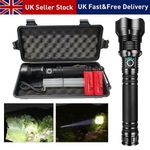 Super Bright Flashlight Zoom LED Powerful Camping Lamp Police Torch Rechargeable