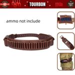 TOURBON Hunting Leather 410G Ammo Belt Shotgun Cartridge Rifle Shell Carry Pouch