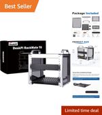DeskPi RackMate T0 - 10 Inch 4U Mini Server Rack with Aluminum & Acrylic Finish