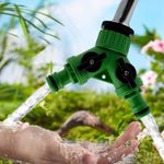 Plastic One to Two External Thread Faucet Diverter for Garden Water Systems