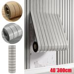 15M 3D Wood Grain Panel Effect Wallpaper Stick Self Adhesive Wood Slat Wallpaper