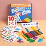 Children Toy Montessori Educational Maths Game Numbers ,Counting Sticks Gift 3+