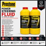 2 x Prestone Power Steering Fluid Corrosion Prevention For All Vehicles 355ml..