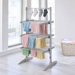 Neo Electric Heated Clothes Drying Rack 3 Tier Foldable Aluminium Laundry Airer
