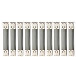 10/20PCS Purse Or Glasses Case Flex Frame Internal Flex Spring Clip Silver 8.5cm