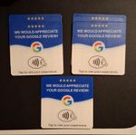 5 x Google review card
