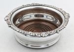 ANTIQUE SILVER PLATED WINE COASTER 20TH CENTURY