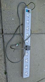 Olson Power Distribution Panel Date Protector 250v AC - 10  Sockets Used.