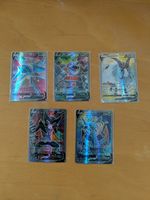 5 Rare Holographic Pokémon V cards