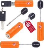 Suitcase Locks with Keys TSA Approved Luggage Locks Key Cable Suitcase Padlock