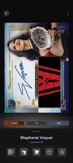 Topps WWE SLAM *DIGITAL* - Luminaries Blue Masters of the Ring Stephanie Vaquer