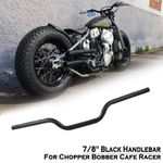 7/8" 22mm Motorcycle Handlebar Black Drag Bars Euro Iron Universal For Harley