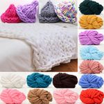 250g Thick Chunky Chenille Yarn Super Soft Blanket Bulky Arm Knitting Wool Yarn