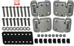 Front Door Hinge Kit & Stainless Fixings for Land Rover Defender 90 110 83-16