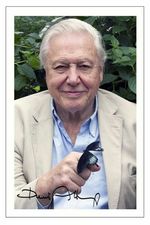 SIR DAVID ATTENBOROUGH AUTOGRAPH SIGNED PHOTO POSTER POSTER PRINT