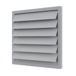 Gravity Grille Grey Vent for Extractor Plate Fans  200mm to 400mm Plastic Grille