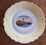Antique 6” Head Light Souvenir Plate Portland Head Light Cape Elizabeth, Maine