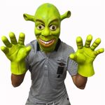Green Shrek✨Costume Mask Gloves Claws Funny Anime Cosplay Party Masquerade PropS