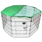 Dog Pet Pen 8 Panel Puppy Rabbit Metal Playpen Run Cage Foldable Fence Enclosure