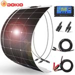 Dokio 100w 200w 400w 12v flexible Mono Solar Panel Kit for Caravan/RV/Boat/Home