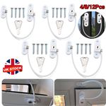 16x Window Door Cable Restrictor Security Key Lock Catch Wire Baby Child Safety