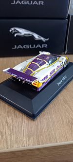 Jaguar XJR12 Silk Cut Castrol #2 Diecast Racecar Model with Stand/Base