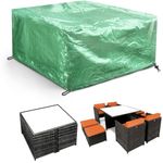 Garden Patio Furniture Covers Outdoor Canopy Waterproof Square Table Cover Green