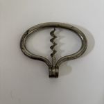 Antique Vintage Folding Silver steel Metal harp bow Corkscrew