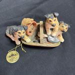 Leonardo Collection Alsatian Dogs On Outside Garden Basket Ornament