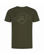 Korda ONE LINER T Shirt Carp Fishing Tee All Sizes Black or Olive