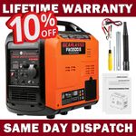 3500W Portable Inverter Generator Petrol Silent 215CC OHV 4 Stroke 230V 13A 50Hz
