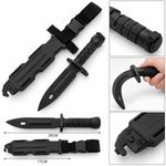 Tactical Rubber Training Knife Military Airsoft Paintball Martial Arts Cosplay 