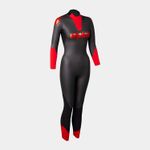 Alpkit Lotic Unisex Outdoor Open-Water Swimming Wetsuit / Black & Red L (T&S)