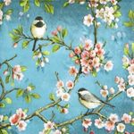 4x Single Paper Napkins for Decoupage and Party - Blossom