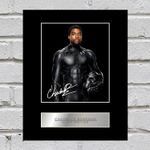 Chadwick Boseman Signed Mounted Photo Display Black Panther