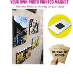 Personalised metal Photo Fridge Magnet Ideal Family Wife Dad Mum Valentines Gift