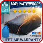 Waterproof Car Cover 6 Layer Heavy Duty Cotton Lined UV Protection - S M L XL